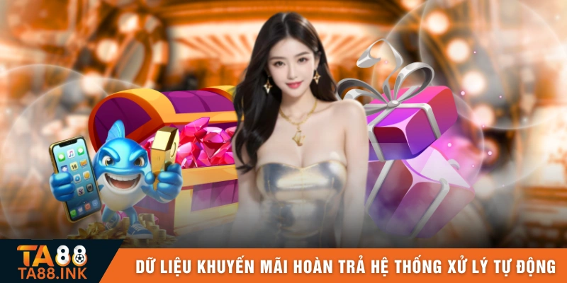  Dữ liệu khuyến mãi hoàn trả được hệ thống xử lý tự động