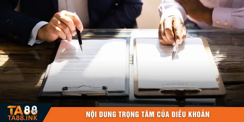 Nội dung trọng tâm của điều khoản