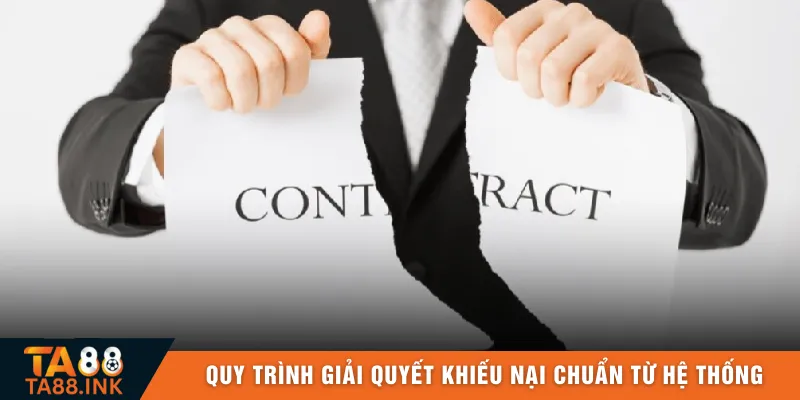 Quy trình giải quyết khiếu nại chuẩn từ hệ thống